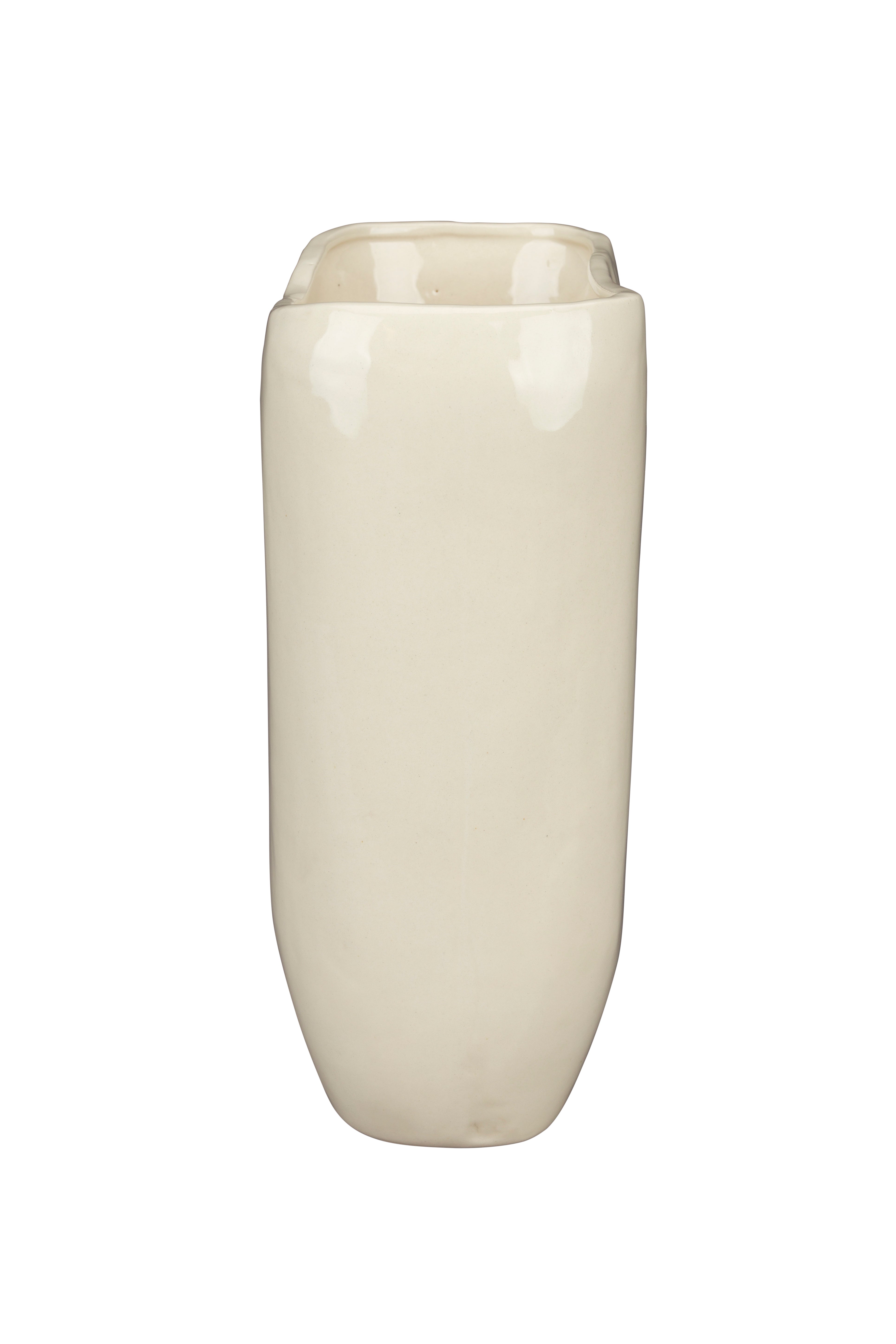 Dutchbone Edna Beige Ceramic Vase Medium